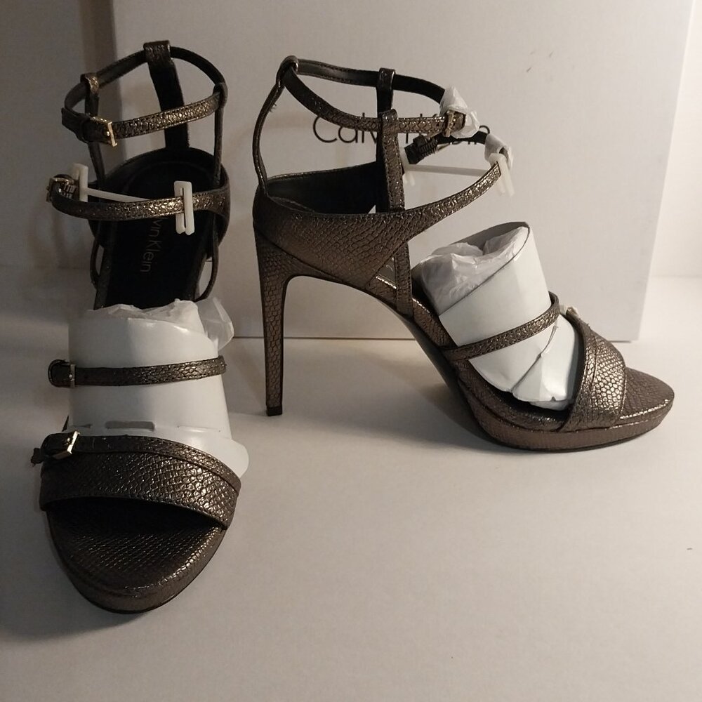 Calvin Klein Shantell Foiled Lizard 34E6467GLD  NWT